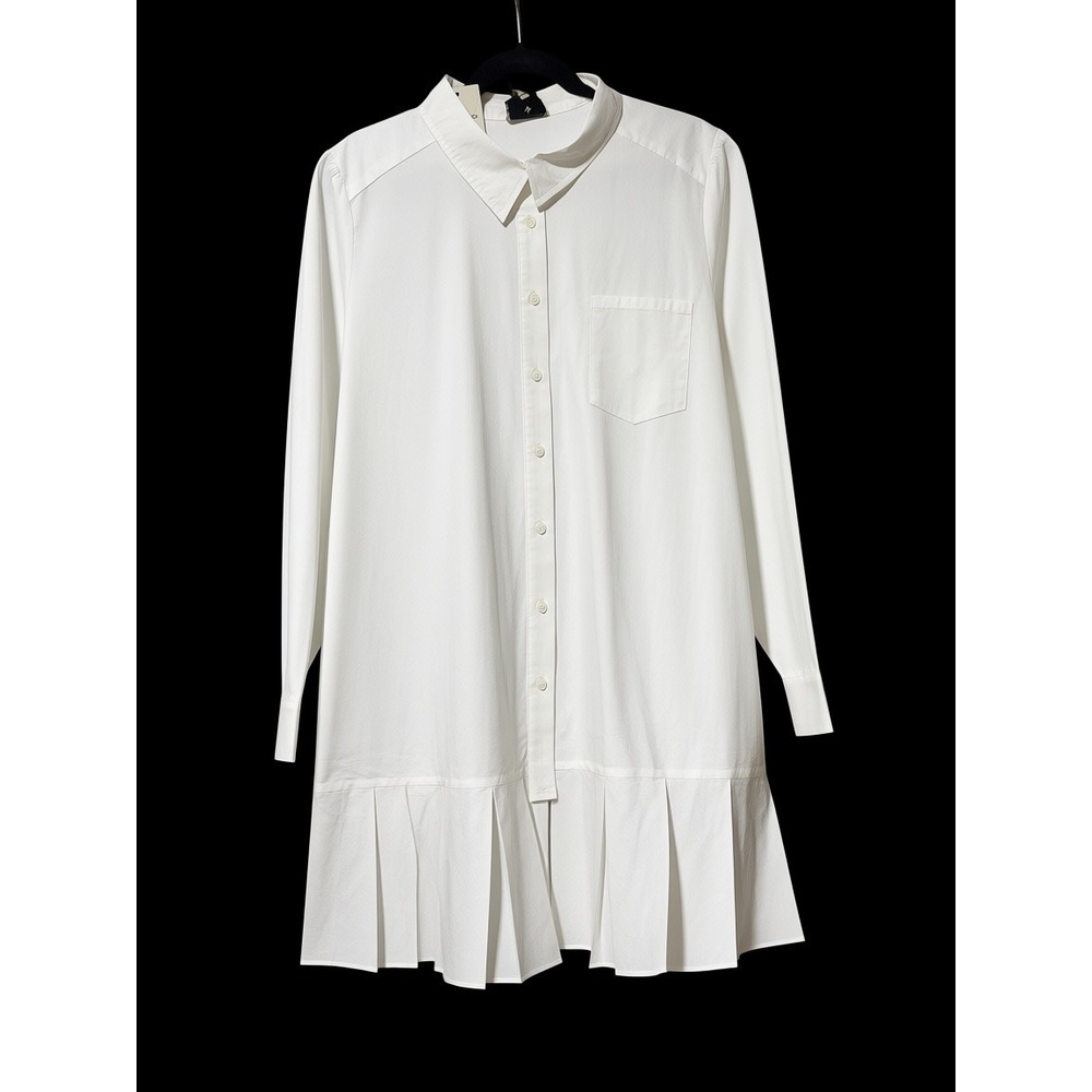TUCKERNUCK White Cotton Poplin Callahan Shirt Dress SZ XXL NWT - Picture 4 of 10